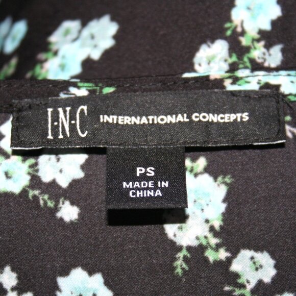 NWT INC International Floral Wrap Blouse Small - Picture 6 of 7